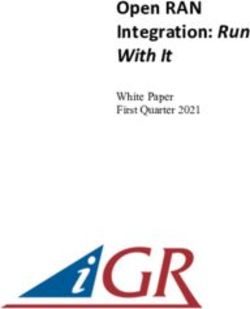 Open RAN Integration: Run With It - White Paper First Quarter 2021