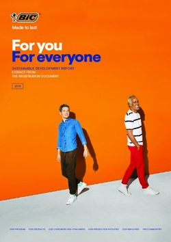 For you For everyone Made to last - SUSTAINABLE DEVELOPMENT REPORT EXTRACT FROM THE REGISTRATION DOCUMENT - BicWorld