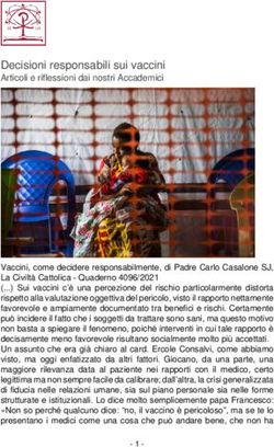 Decisioni responsabili sui vaccini - Articoli e riflessioni dai nostri Accademici