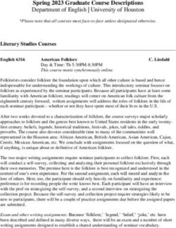 Spring 2023 Graduate Course Descriptions