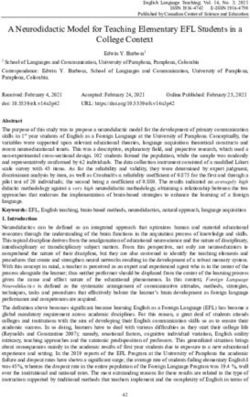 A Neurodidactic Model for Teaching Elementary EFL Students in