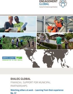 DIALOG GLOBAL FINANCIAL SUPPORT FOR MUNICIPAL PARTNERSHIPS Watching others at work - Learning from their experience - Servicestelle Kommunen in ...
