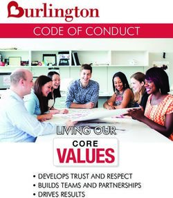 CODE OF CONDUCT - Living our DEVELOPS TRUST AND RESPECT BUILDS TEAMS AND PARTNERSHIPS DRIVES RESULTS - Burlington