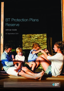 BT Protection Plans Reserve - Adviser Guide