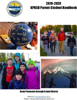 "Today's schools educating for tomorrow." - 2019-2020 KPBSD Parent-Student Handbook - Ninilchik School