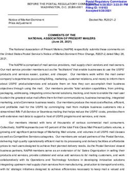 COMMENTS OF THE NATIONAL ASSOCIATION OF PRESORT MAILERS