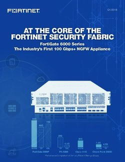 AT THE CORE OF THE FORTINET SECURITY FABRIC - FortiGate 6000 Series The Industry's First 100 Gbps+ NGFW Appliance