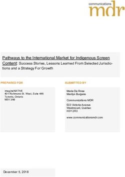Pathways to the International Market for Indigenous Screen Content: Success Stories, Lessons Learned From Selected Jurisdic