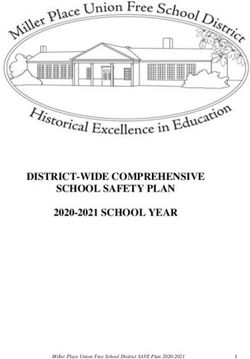 DISTRICT-WIDE COMPREHENSIVE SCHOOL SAFETY PLAN 2020-2021 SCHOOL YEAR