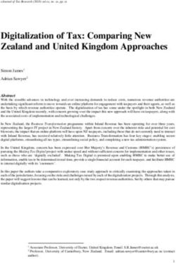 Digitalization of Tax: Comparing New Zealand and United Kingdom Approaches - UNSW Business School