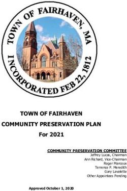 TOWN OF FAIRHAVEN COMMUNITY PRESERVATION PLAN - For 2021 - Fairhaven-MA.gov