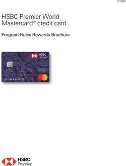 HSBC Premier World Mastercard credit card - Program Rules Rewards Brochure 01/2022