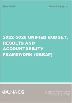 2022-2026 UNIFIED BUDGET, RESULTS AND ACCOUNTABILITY FRAMEWORK (UBRAF) - UNAIDS/PCB (EM)/4.2