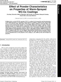 Effect of Powder Characteristics on Properties of Warm-Sprayed WC-Co Coatings