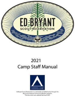 Camp Staff Manual 2021 - Ed Bryant Scout Reservation is a nationally accredited camp through