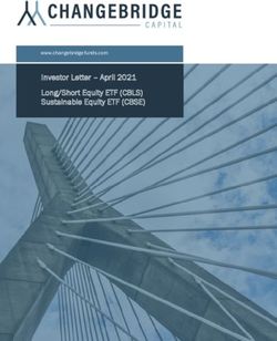 Investor Letter - April 2021 Long/Short Equity ETF (CBLS) Sustainable Equity ETF (CBSE) - www.changebridgefunds.com