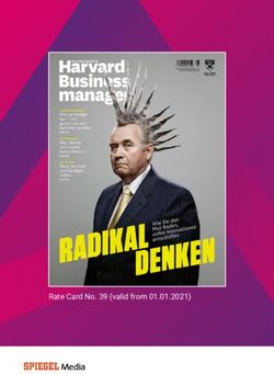 Rate Card No. 39 (valid from 01.01.2021) - SPIEGEL-Gruppe