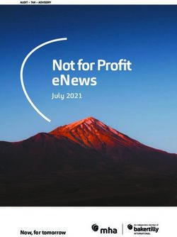 Not for Profit eNews July 2021 - Now, for tomorrow