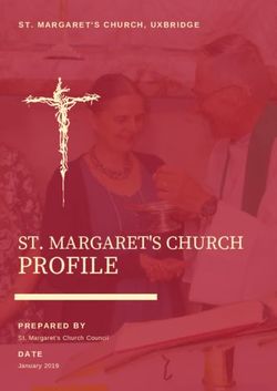 PROFILE ST. MARGARET'S CHURCH - ST. MARGARET'S CHURCH, UXBRIDGE - PREPARED BY - St Andrew's Church Uxbridge