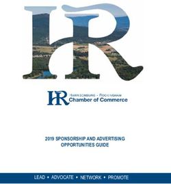 2019 SPONSORSHIP AND ADVERTISING OPPORTUNITIES GUIDE - LEAD ADVOCATE NETWORK PROMOTE