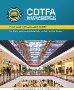 YOUR CALIFORNIA SELLER'S PERMIT - Your Rights and Responsibilities Under the Sales and Use Tax Law - CA.gov