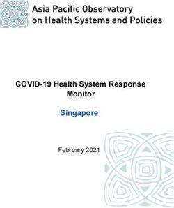 COVID-19 Health System Response Monitor Singapore - February 2021
