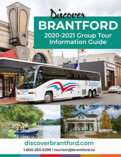 Discover BRANTFORD 2020-2021 Group Tour - Information Guide