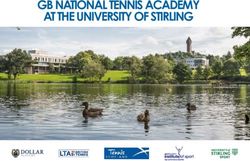 GB NATIONAL TENNIS ACADEMY AT THE UNIVERSITY OF STIRLING - LTA