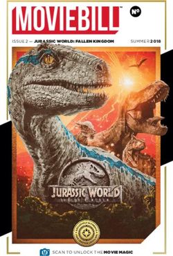 SUMMER 2018 ISSUE 2 - JURASSIC WORLD: FALLEN KINGDOM - Moviebill