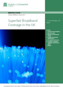 Superfast Broadband Coverage in the UK - BRIEFING PAPER - Parliament.uk