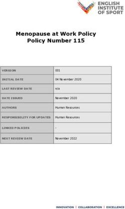 Menopause at Work Policy Policy Number 115 - VERSION INITIAL DATE LAST REVIEW DATE DATE ISSUED AUTHORS LINKED POLICIES NEXT REVIEW DATE