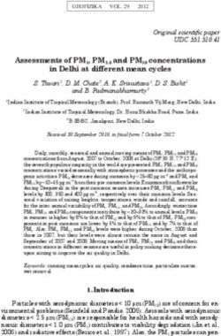Assessments of PM1, PM2.5 and PM10 concentrations in Delhi at different mean cycles