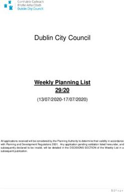 Dublin City Council Weekly Planning List 29/20