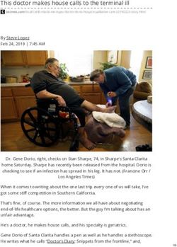 This doctor makes house calls to the terminal ill - California Advocates ...