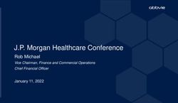J.P. Morgan Healthcare Conference - Rob Michael January 11, 2022 - contact abbvie investor relations