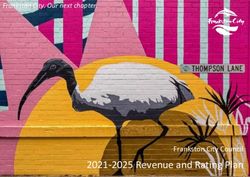2021-2025 Revenue and Rating Plan - Frankston City Council - Frankston City. Our next chapter.