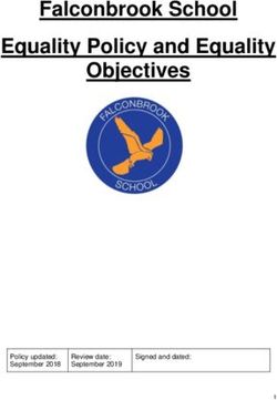 Falconbrook School Equality Policy and Equality Objectives