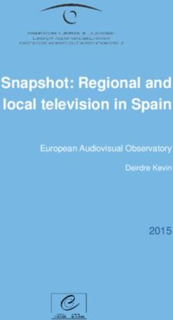 Snapshot: Regional and local television in Spain - 2015 European Audiovisual Observatory