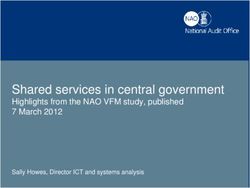 Shared services in central government - Highlights from the NAO VFM study, published 7 March 2012