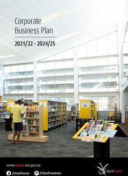 Corporate Business Plan 2021/22 - 2024/25 - www.swan.wa.gov.au - City of Swan