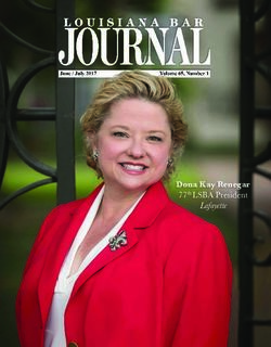 Dona Kay Renegar 77th LSBA President - Lafayette