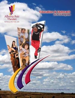 Education & Outreach 2014-15 Programs - Bringing the Excitement of the Performing Arts to Big Sky Country