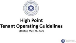 High Point Tenant Operating Guidelines - Effective May 24, 2021 - International Market ...