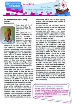 Spring 2020 - British Girlguiding Overseas