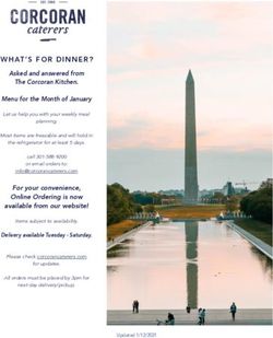 WHAT'S FOR DINNER? - Corcoran Caterers