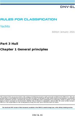 RULES FOR CLASSIFICATION - Yachts - DNV rules ...