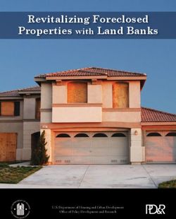 Revitalizing Foreclosed Properties with Land Banks - U.S. Department of Housing and Urban Development Office of Policy Development and Research
