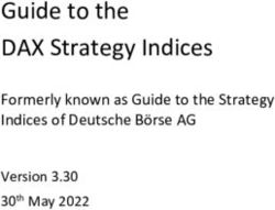 Guide to the DAX Strategy Indices - Formerly known as Guide to the Strategy Indices of Deutsche B&ouml;rse AG - Qontigo