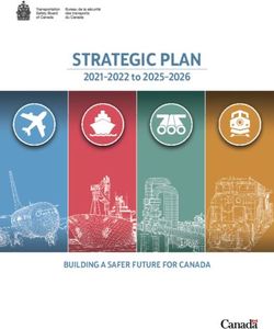 STRATEGIC PLAN 2021-2022 to 2025-2026 - BUILDING A SAFER FUTURE FOR CANADA - Bureau de la ...