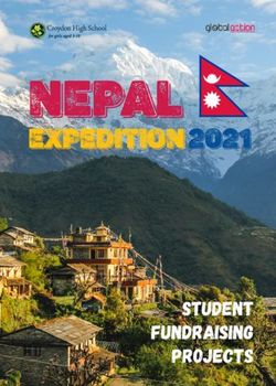 Nepal expeditioN 2021 - Student Fundraising - Croydon High School